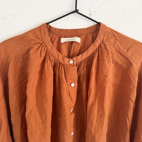 Doen Burnt Orange Jane Blouse L - Picture 3 of 9